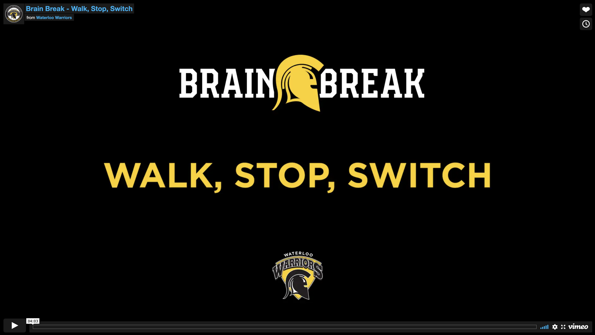 Walk Stop Switch