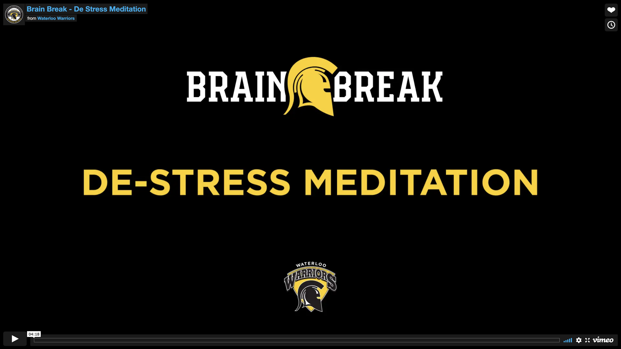 De-Stress Meditation